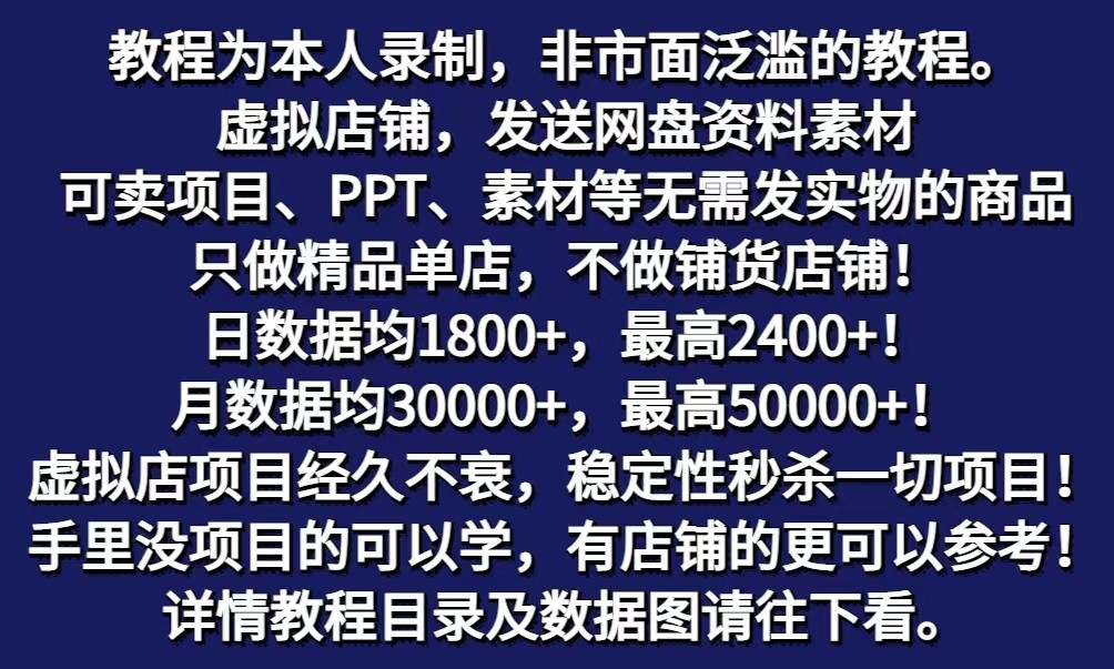 图片[2]-拼多多虚拟电商训练营月入40000+你也行，暴利稳定长久，副业首选-一起网创