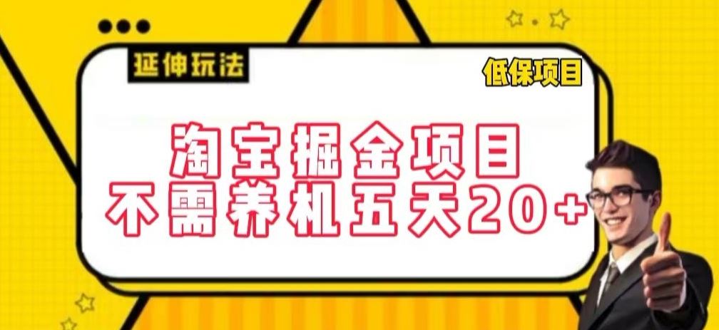 淘宝掘金项目，不需养机，五天20+，每天只需要花三四个小时【揭秘】-一起网创