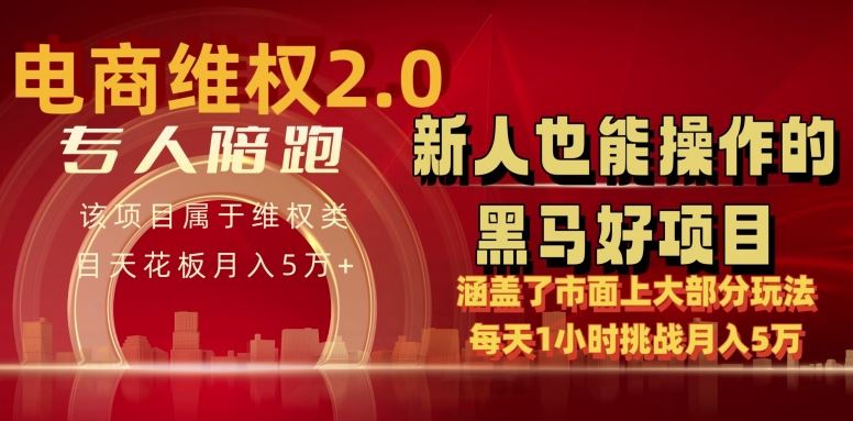 电商维权 4.0 如何做到月入 5 万+每天 1 小时新人也能快速上手【仅揭秘】-一起网创