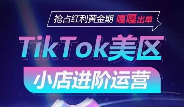 TikTok Shop美区小店进阶运营，抢占红利黄金期 嘎嘎出单-一起网创