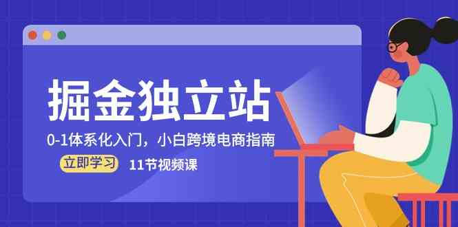 掘金独立站，0-1体系化入门，小白跨境电商指南（11节视频课）-一起网创