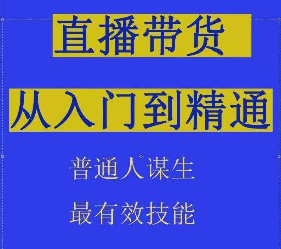 2024抖音直播带货直播间拆解抖运营从入门到精通，普通人谋生最有效技能-一起网创