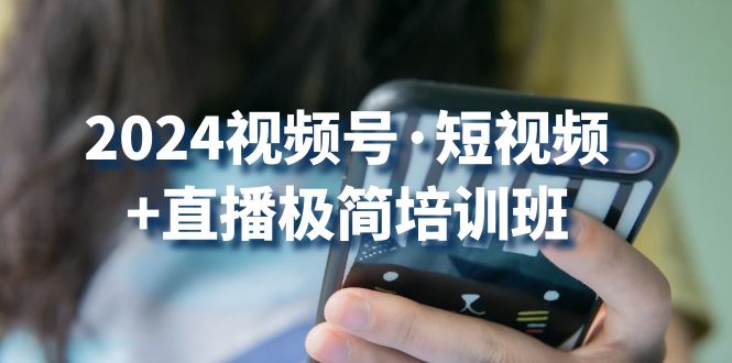 2024视频号短视频+直播极简培训班：抓住视频号风口，流量红利-一起网创
