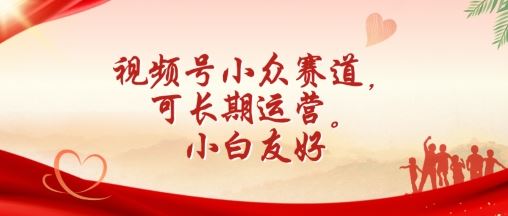 视频号小众赛道，可长期运营，小白友好【揭秘】-一起网创