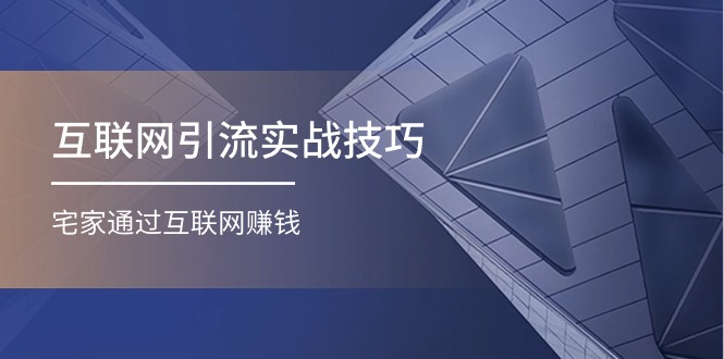 互联网引流实操技巧(适合微商，吸引宝妈)，宅家通过互联网赚钱（17节）-一起网创