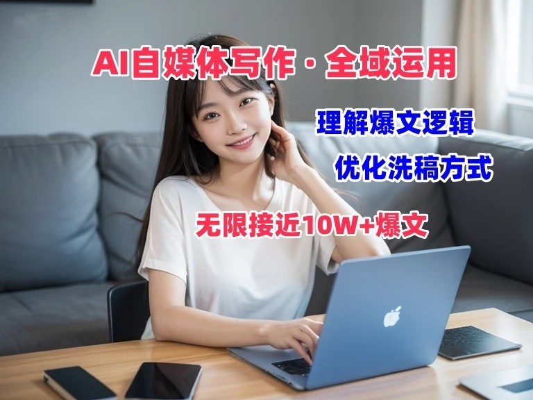 AI自媒体写作 → 价值变现，剖析爆文逻辑，无限接近10W+爆文体验课-一起网创
