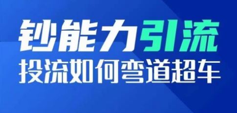 钞能力引流：投流如何弯道超车，投流系数及增长方法，创造爆款短视频-一起网创