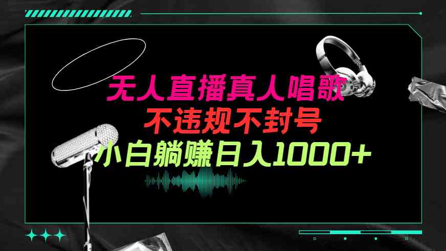 (9622期）抖音24小时无人直播音乐，不违规，不封号纯撸音浪，小白实操当天日入1000+-一起网创