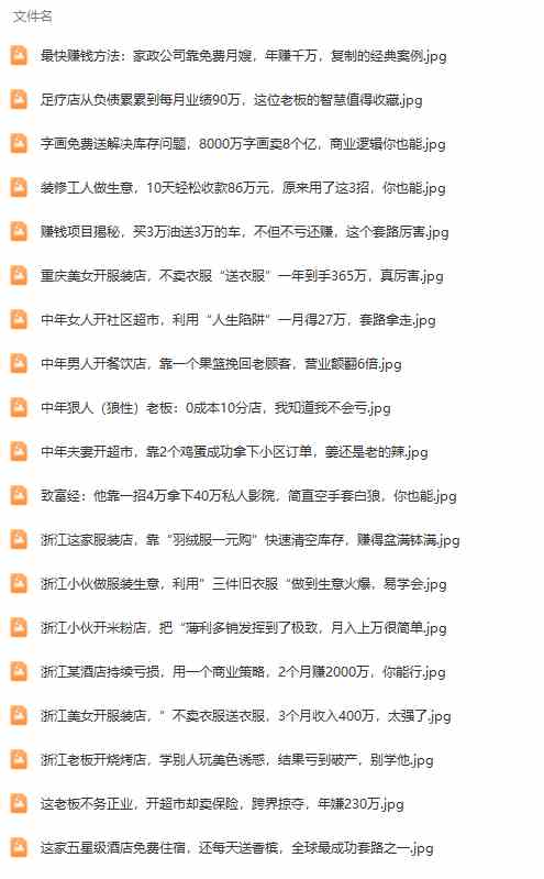 图片[3]-（9607期）真实有效391套商业模式，年入几十到几百万案例解析（电子书+视频+图文）-一起网创