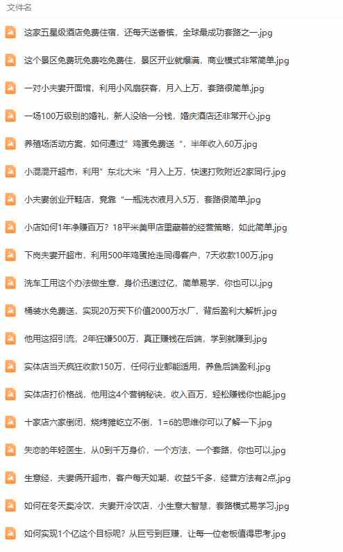 图片[4]-（9607期）真实有效391套商业模式，年入几十到几百万案例解析（电子书+视频+图文）-一起网创
