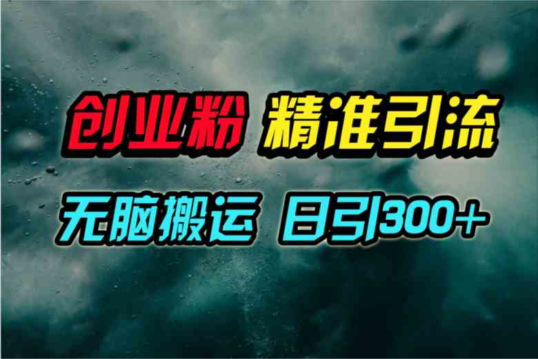（9875期）视频号纯搬运日引300+创业粉教程！-一起网创