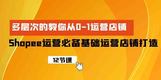 （9993期）Shopee-运营必备基础运营店铺打造，多层次的教你从0-1运营店铺-一起网创