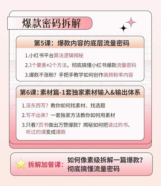 图片[3]-（10666期）小红书特训营12期：从定位 到起号、到变现全路径带你快速打通爆款任督二脉-一起网创