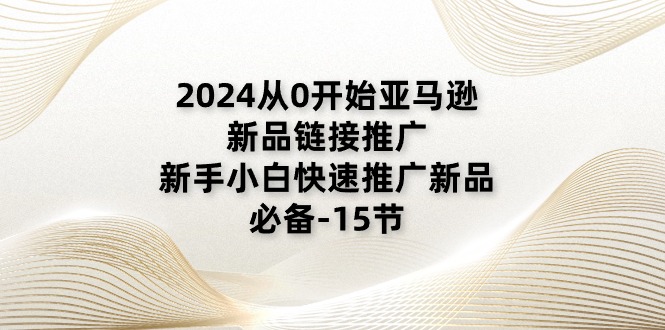 （11224期）2024从0开始亚马逊新品链接推广，新手小白快速推广新品的必备-15节-一起网创