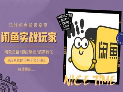 手把手教你0到1系统玩转闲鱼变现，爆款思维/超级曝光/超高转化-一起网创