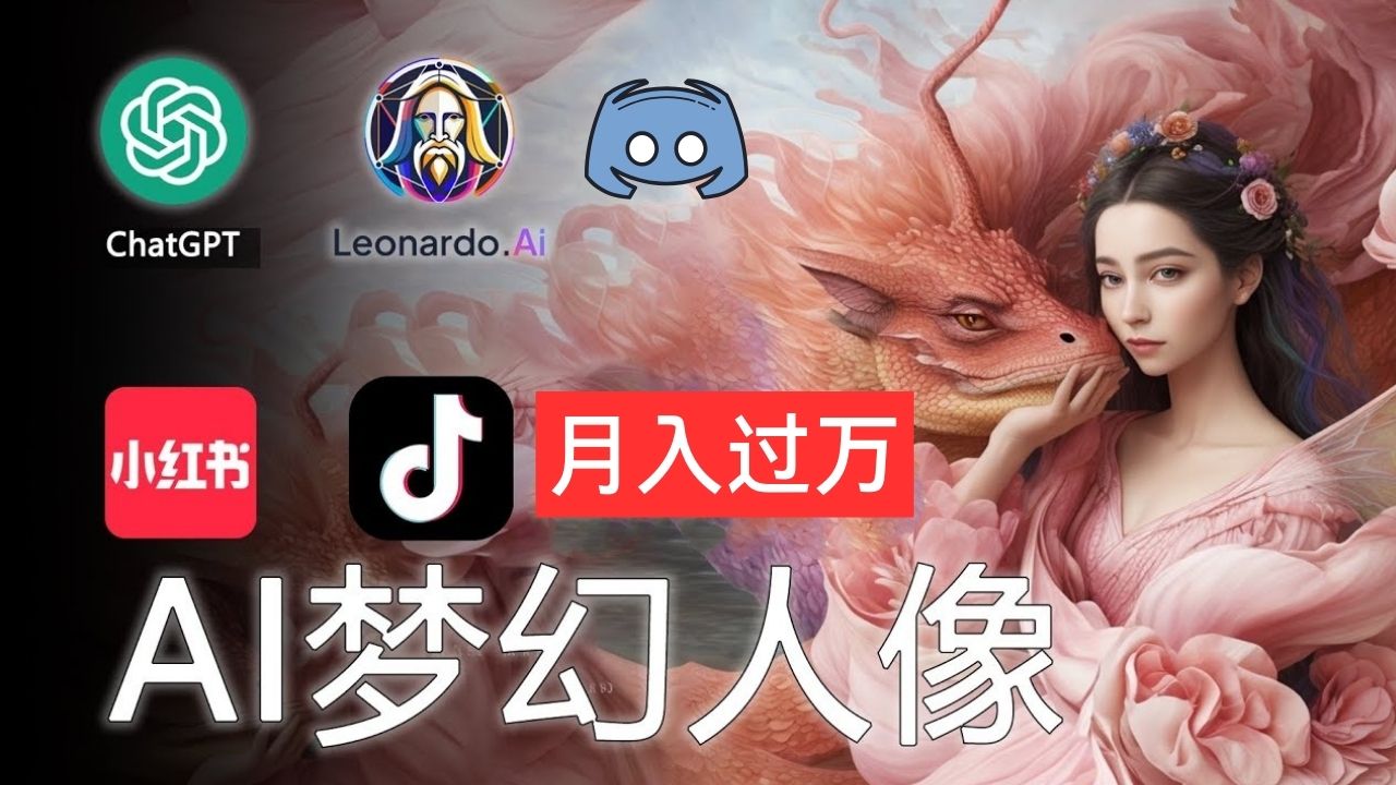 （11575期）AI摄影梦幻人像：零基础也能月入过万的秘密-一起网创