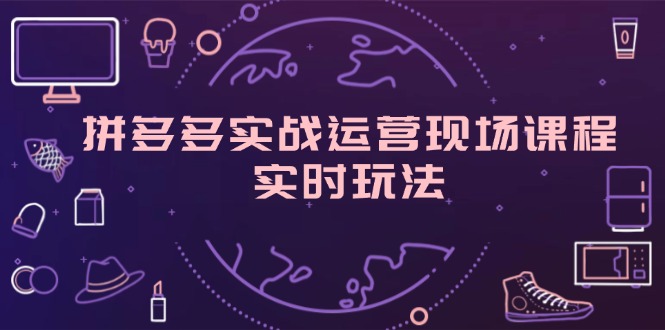 （11759期）拼多多实战运营现场课程，实时玩法，爆款打造，选品、规则解析-一起网创