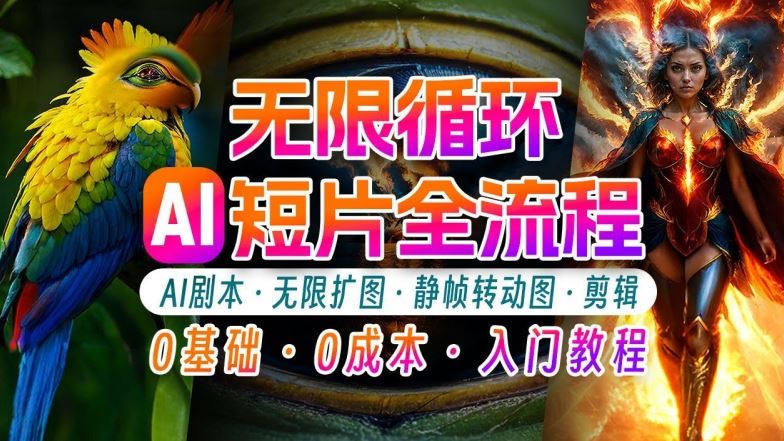 AI剪辑无限循环画面：新手轻松月入上万的秘技【揭秘】-一起网创