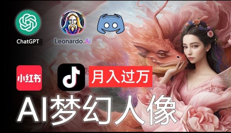 AI摄影梦幻人像：零基础也能月入过万的秘密【揭秘】-一起网创