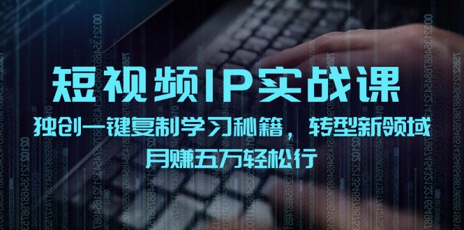 （12193期）短视频 IP实战课，独创一键复制学习秘籍，转战新领域，月赚五万轻松行-一起网创