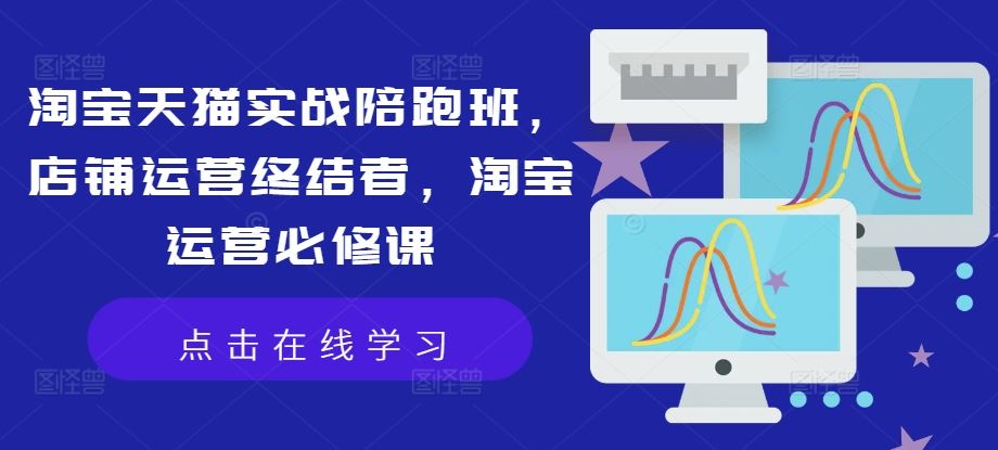 淘宝天猫实战陪跑班，店铺运营终结者，淘宝运营必修课-一起网创