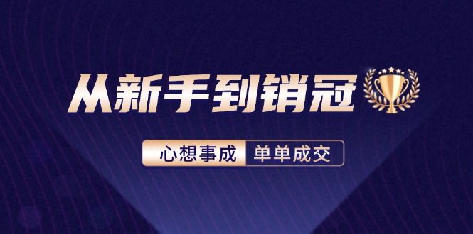 （12383期）从新手到销冠：精通客户心理学，揭秘销冠背后的成交秘籍-一起网创
