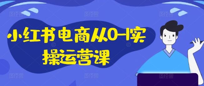 小红书电商从0-1实操运营课，小红书手机实操小红书/IP和私域课/小红书电商电脑实操板块等-一起网创