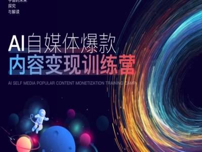 AI自媒体爆款内容变现训练营，20%底层逻辑，60%实操方法，20%案例拆解(即学即用)-一起网创