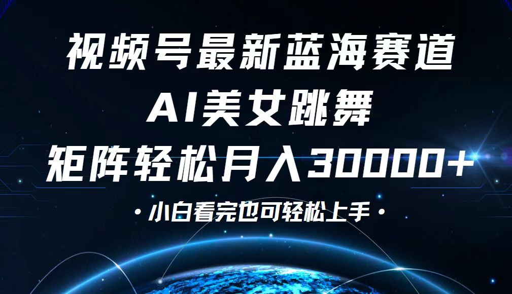 （12594期）视频号最新蓝海赛道，小白也能轻松月入30000+-一起网创